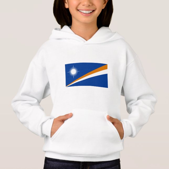Marshall Islands Flag Hoodie (Front)