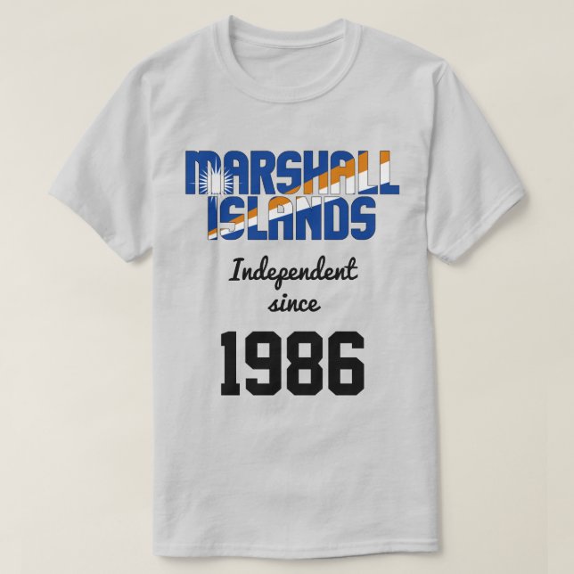 Marshall Islands Flag Independence Celebration T-Shirt (Design Front)