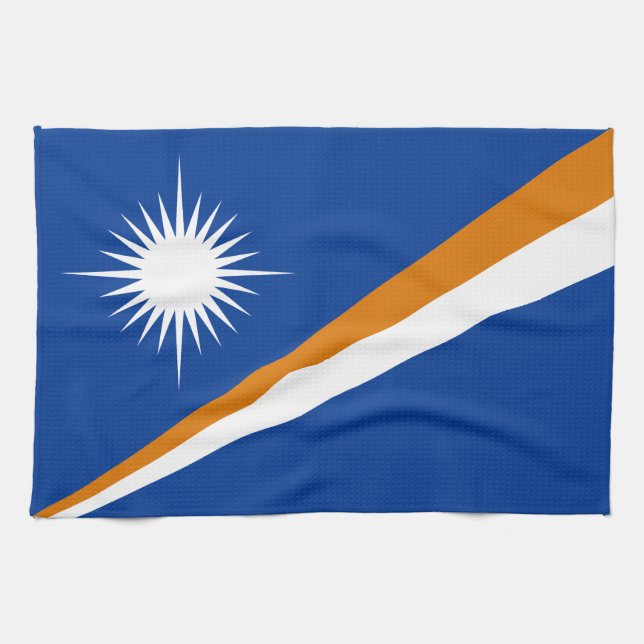 Marshall Islands Flag Kitchen Towel (Horizontal)