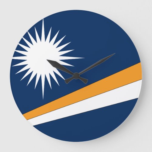 Marshall Islands Flag Large Clock