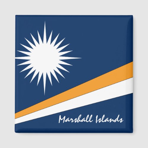 Marshall Islands flag  Oceania holidaysport fans Magnet