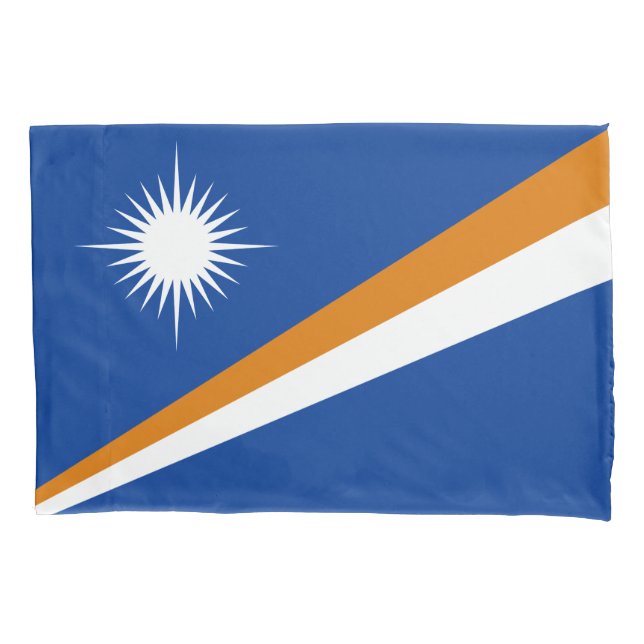 Marshall Islands Flag Pillow Case (Front)
