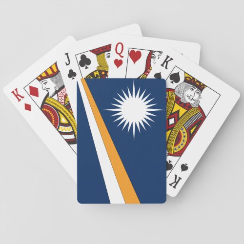 Marshall Islands Flag Poker Cards