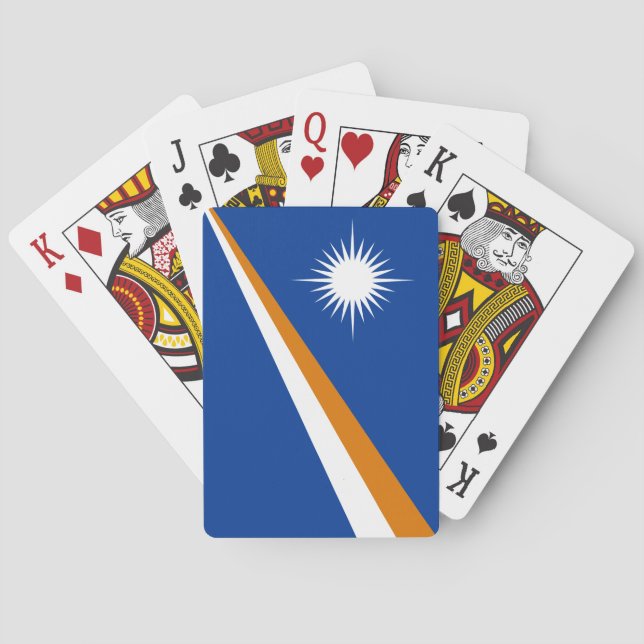 Marshall Islands Flag Poker Cards (Back)