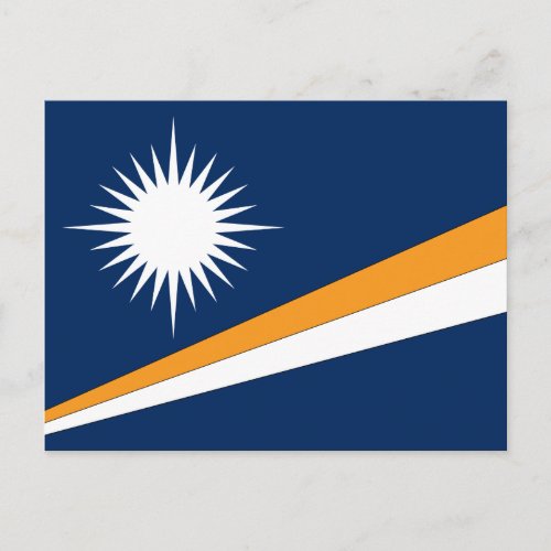 Marshall Islands Flag Postcard