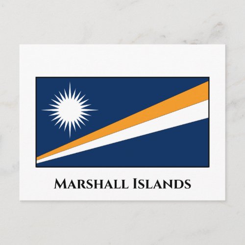 Marshall Islands Flag Postcard