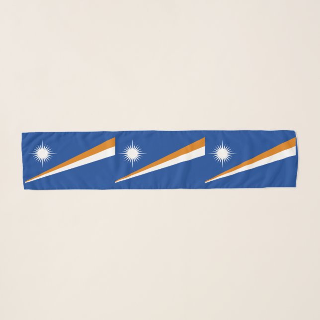 Marshall Islands Flag Scarf (Front (Horizontal))