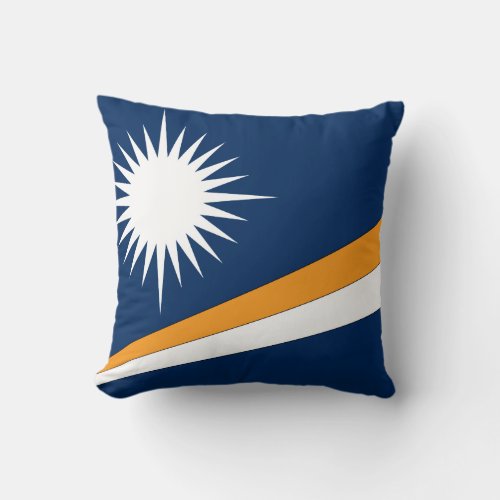 Marshall Islands Flag Throw Pillow