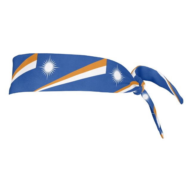 Marshall Islands Flag Tie Headband (Rotate 90)