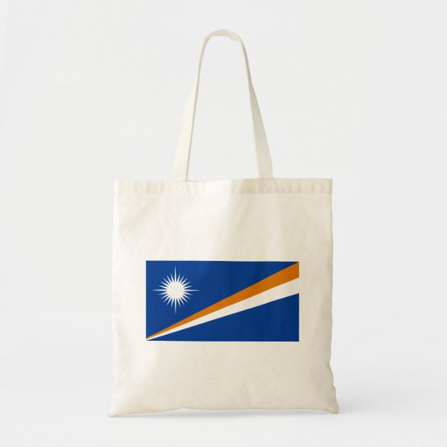 Marshall Islands Flag Tote Bag (Front)