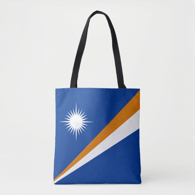 Marshall Islands Flag Tote Bag (Front)