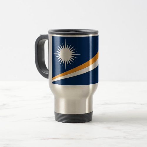 Marshall Islands Flag Travel Mug