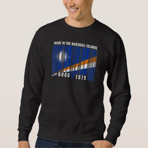 Marshall Islands Heritage Martial Roots Barcode Sweatshirt