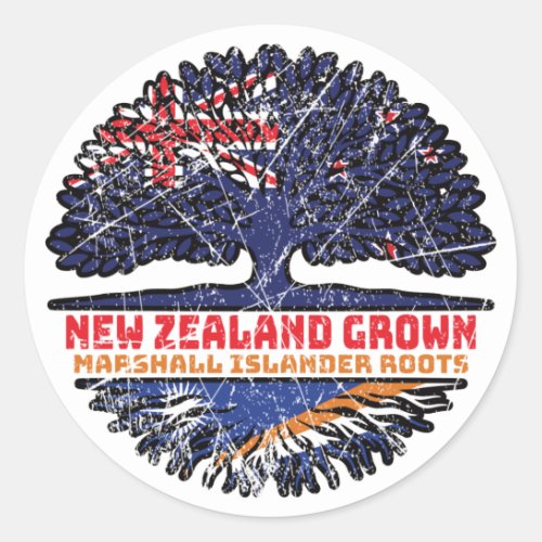 Marshall Islands Islander New Zealander Zealand Classic Round Sticker