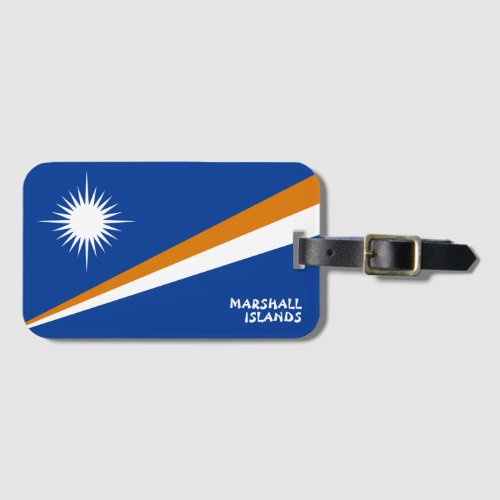 Marshall Islands National Flag Patriotic Luggage Tag