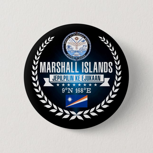 Marshall Islands Pinback Button (Front)