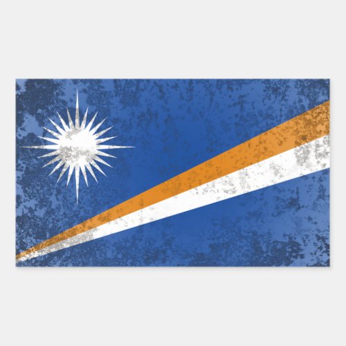 Marshall Islands Rectangular Sticker