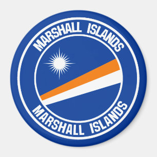 Marshall Islands Round Emblem Magnet