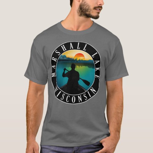 Marshall Lake Wisconsin Canoeing 2 T_Shirt