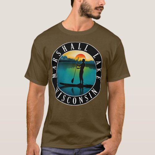 Marshall Lake Wisconsin Paddleboarding T_Shirt