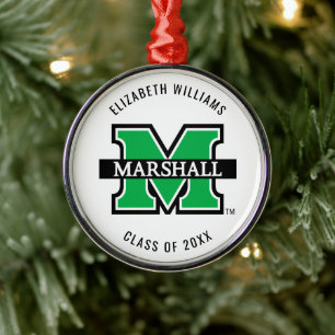 Marshall M Add Your Name Metal Ornament