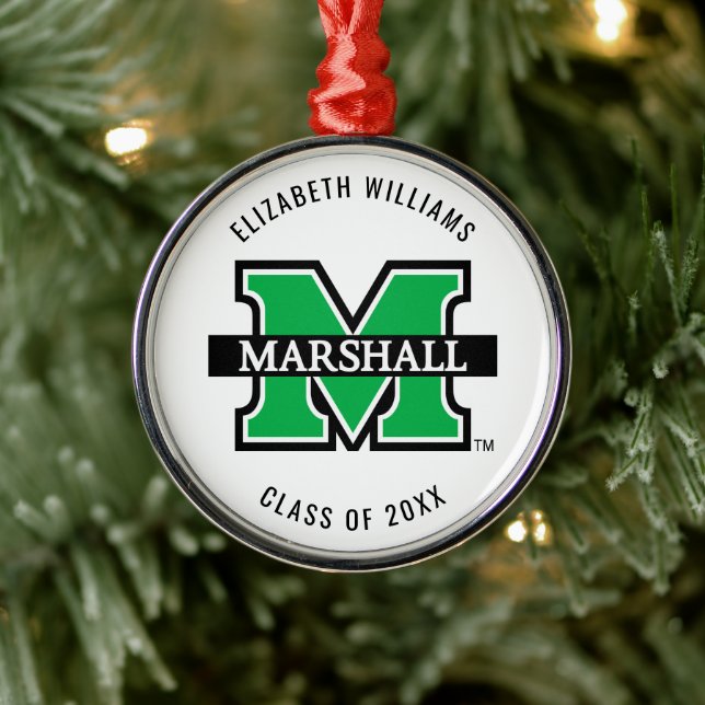 Marshall M | Add Your Name Metal Ornament (Tree)