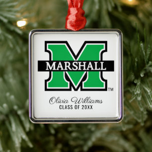 Marshall M Add Your Name Metal Ornament