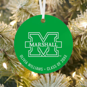 Marshall M Add Your Name Metal Ornament
