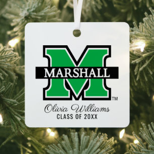 Marshall M   Add Your Name Metal Ornament