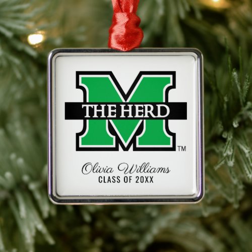Marshall M  The Herd  Add Your Name Metal Ornament