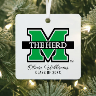 Marshall M The Herd Add Your Name Metal Ornament