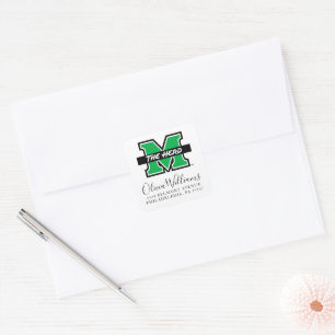 Marshall M The Herd Add Your Name Square Sticker