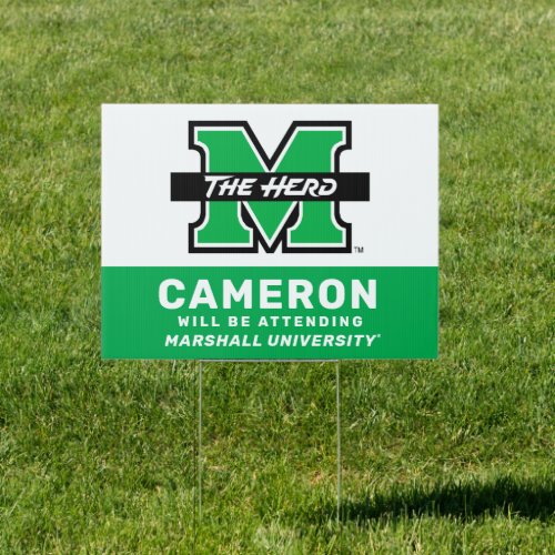 Marshall M  The Herd  Graduation Sign