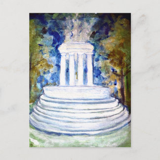 Marshall Michigan Fountain                         Postcard