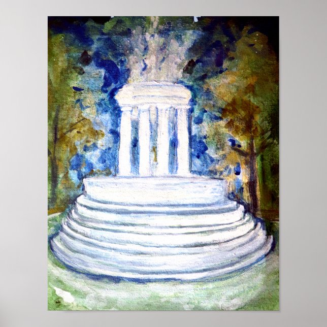 Marshall Michigan Fountain                         Poster (Front)