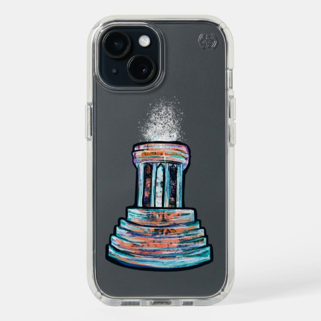 Marshall Michigan Fountain                         Speck iPhone Case (Front (Black))