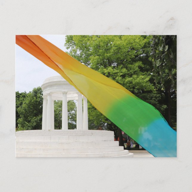 Marshall Michigan Pride Rainbow  Postcard (Front)