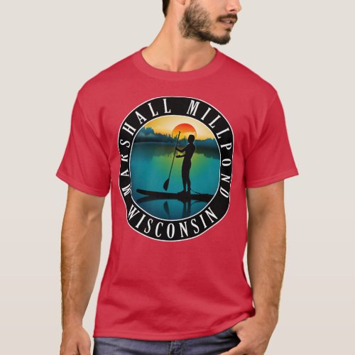 Marshall Millpond Wisconsin Paddleboarding T_Shirt