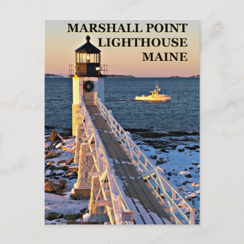 Marshall Point Light Maine Postcard