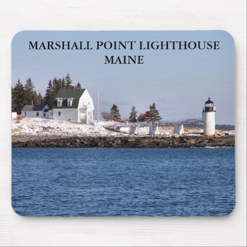 Marshall Point Light Port Clyde Maine Mouse Pad