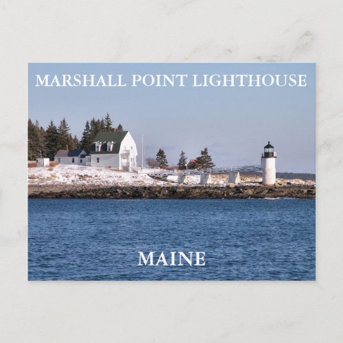 Marshall Point Light Port Clyde Maine Postcard