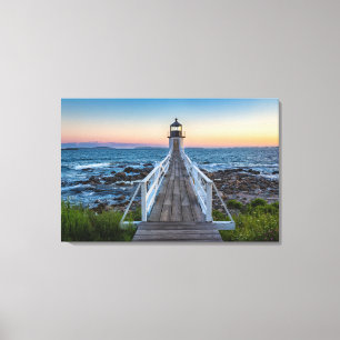 Marshall Point Lighthouse at Sunset Canvas Print
