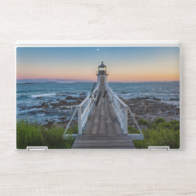 Marshall Point Lighthouse at Sunset HP Laptop Skin (Front)