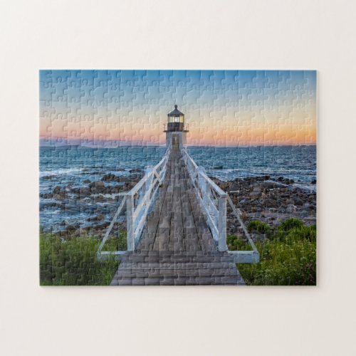 Marshall Point Lighthouse at Sunset Jigsaw Puzzle