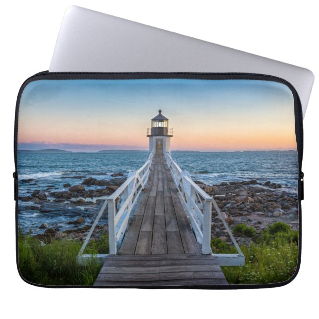 Marshall Point Lighthouse at Sunset Laptop Sleeve (Front)