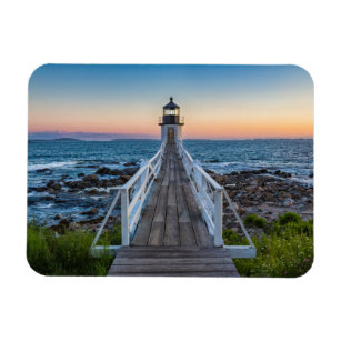 Marshall Point Lighthouse at Sunset Magnet
