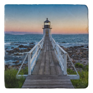 Marshall Point Lighthouse at Sunset Trivet