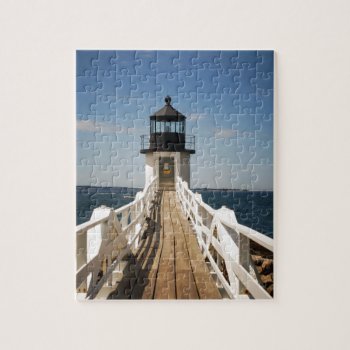 Marshall Point Lighthouse Jigsaw Puzzle by lighthouseenthusiast at Zazzle