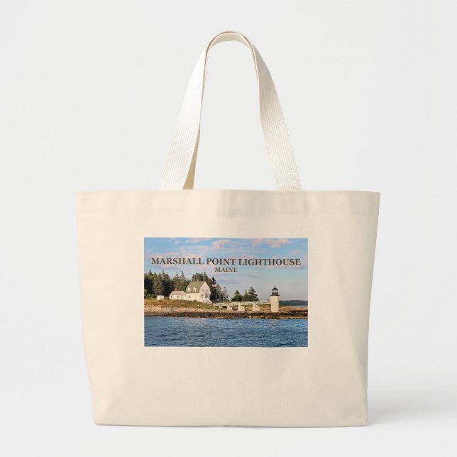 Marshall Point Lighthouse, Maine Jumbo Tote Bag (Front)