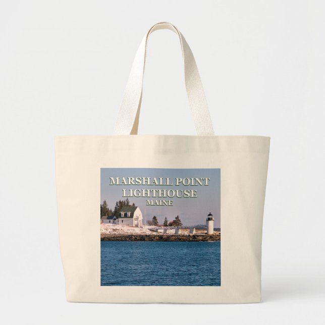 Marshall Point Lighthouse, Maine Jumbo Tote Bag (Front)
